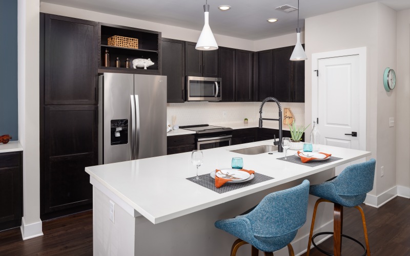 Broadstone Junction apartments modern kitchen